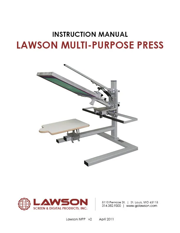 Manual T-Shirt Press Instruction Manuals