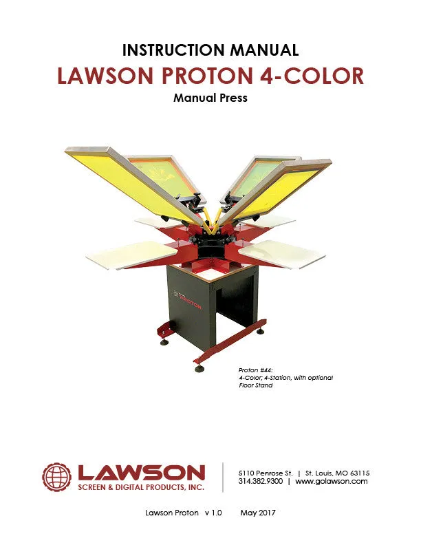 Manual T-Shirt Press Instruction Manuals