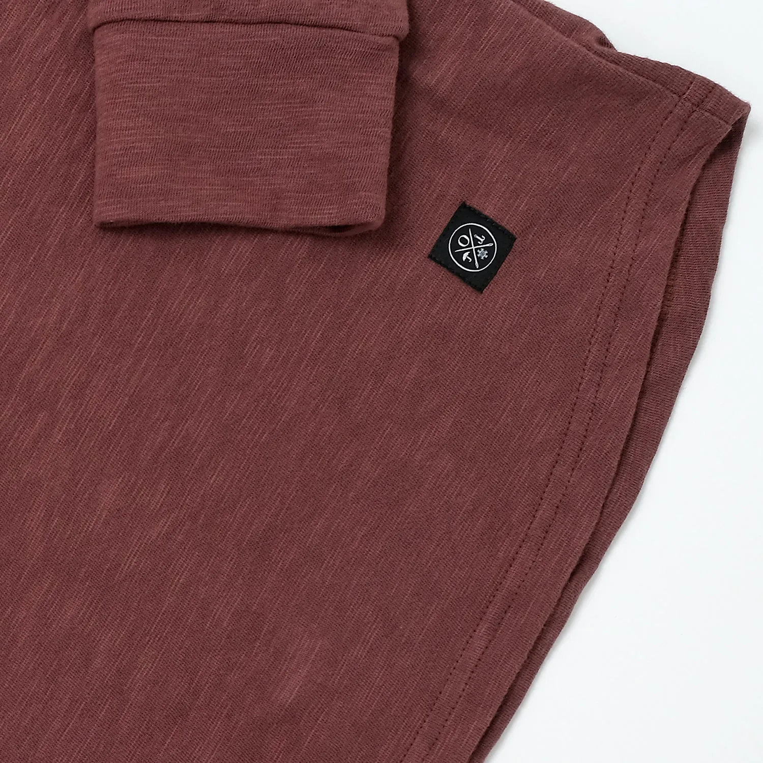 Mauve Double Slub L/S Henley