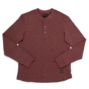 Mauve Double Slub L/S Henley