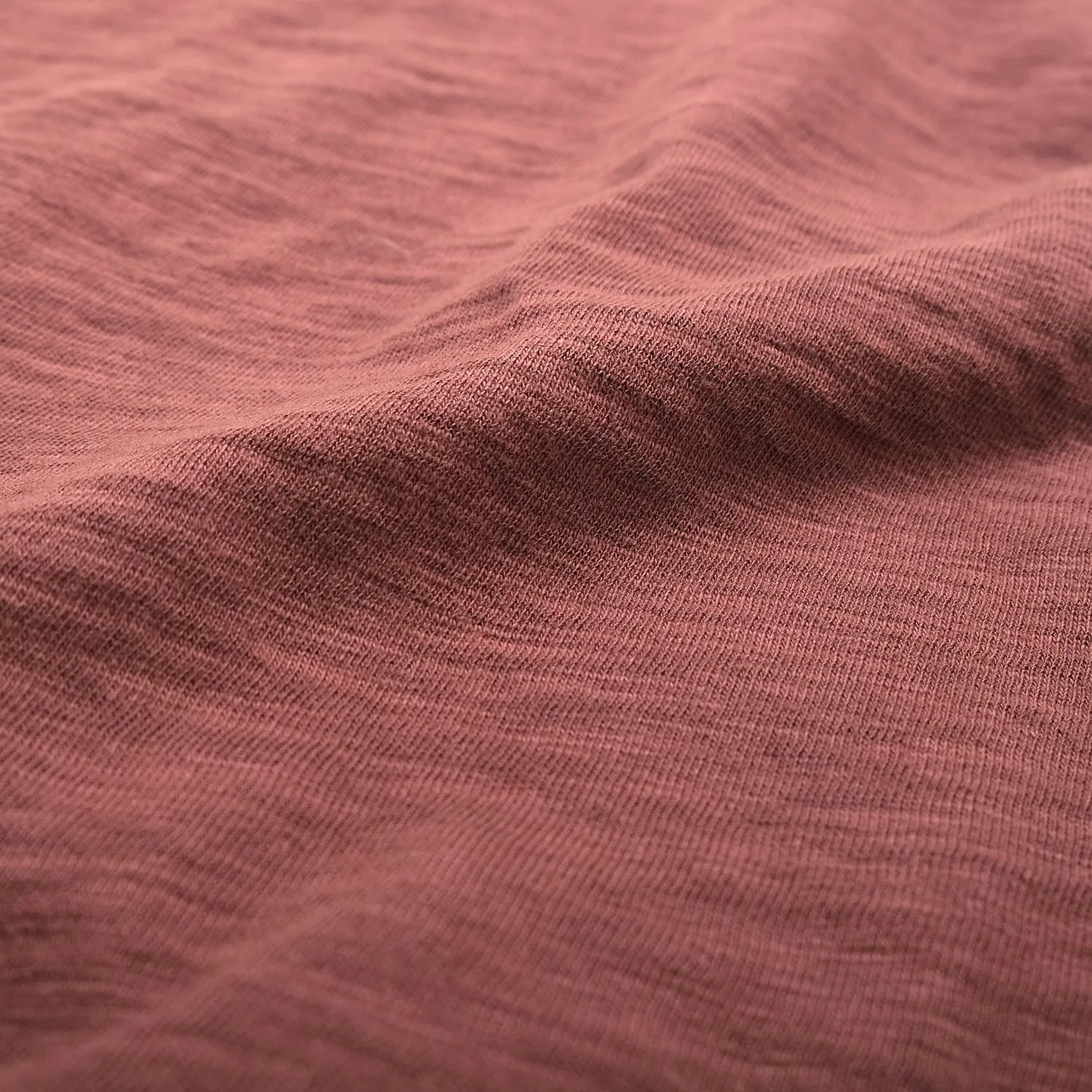 Mauve Double Slub L/S Henley