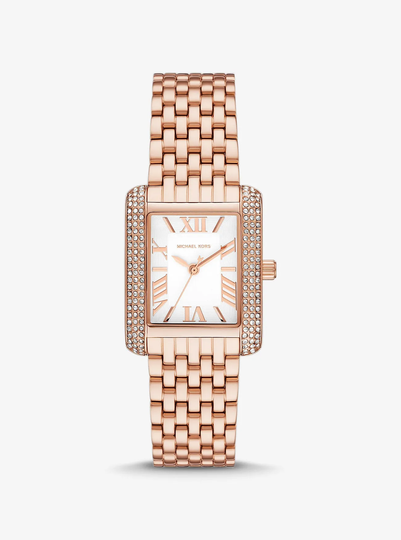 Michael Kors Rose Gold Petite Emery Pavé Watch, Pink