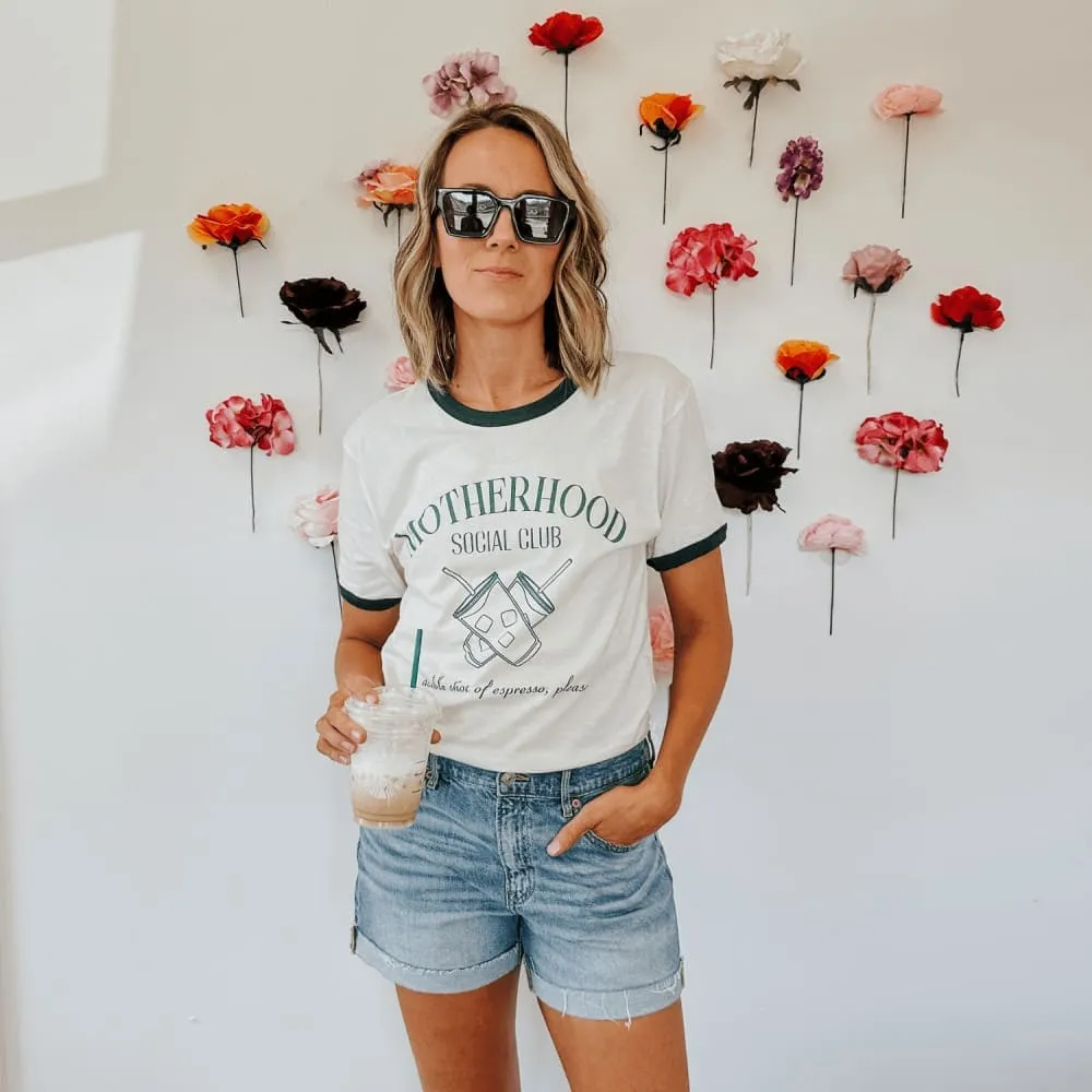 Motherhood Social Club Ringer Tee