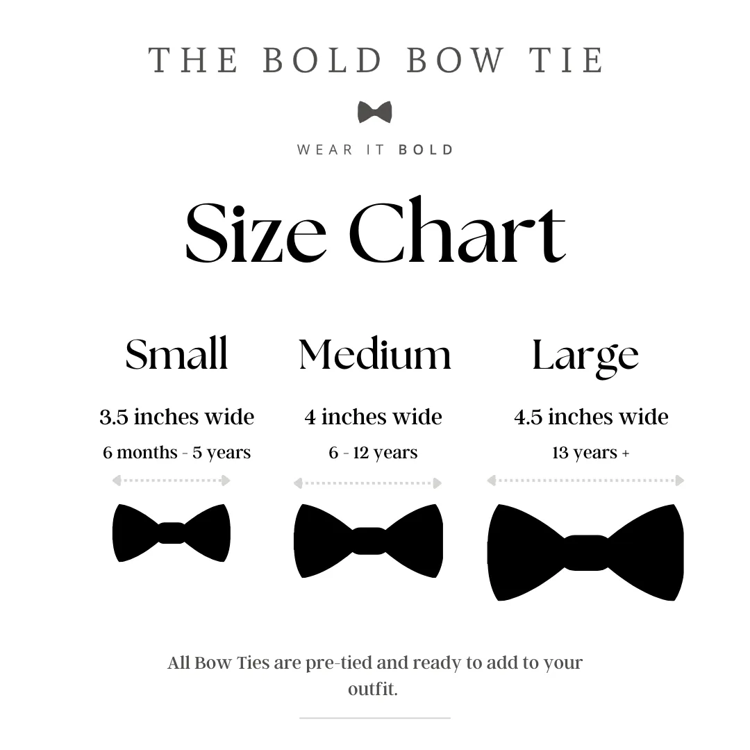 Neutral Rainbow Bow Tie