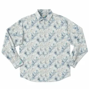 Neutral Tropic Toile- Men's LS Button Down Shirt