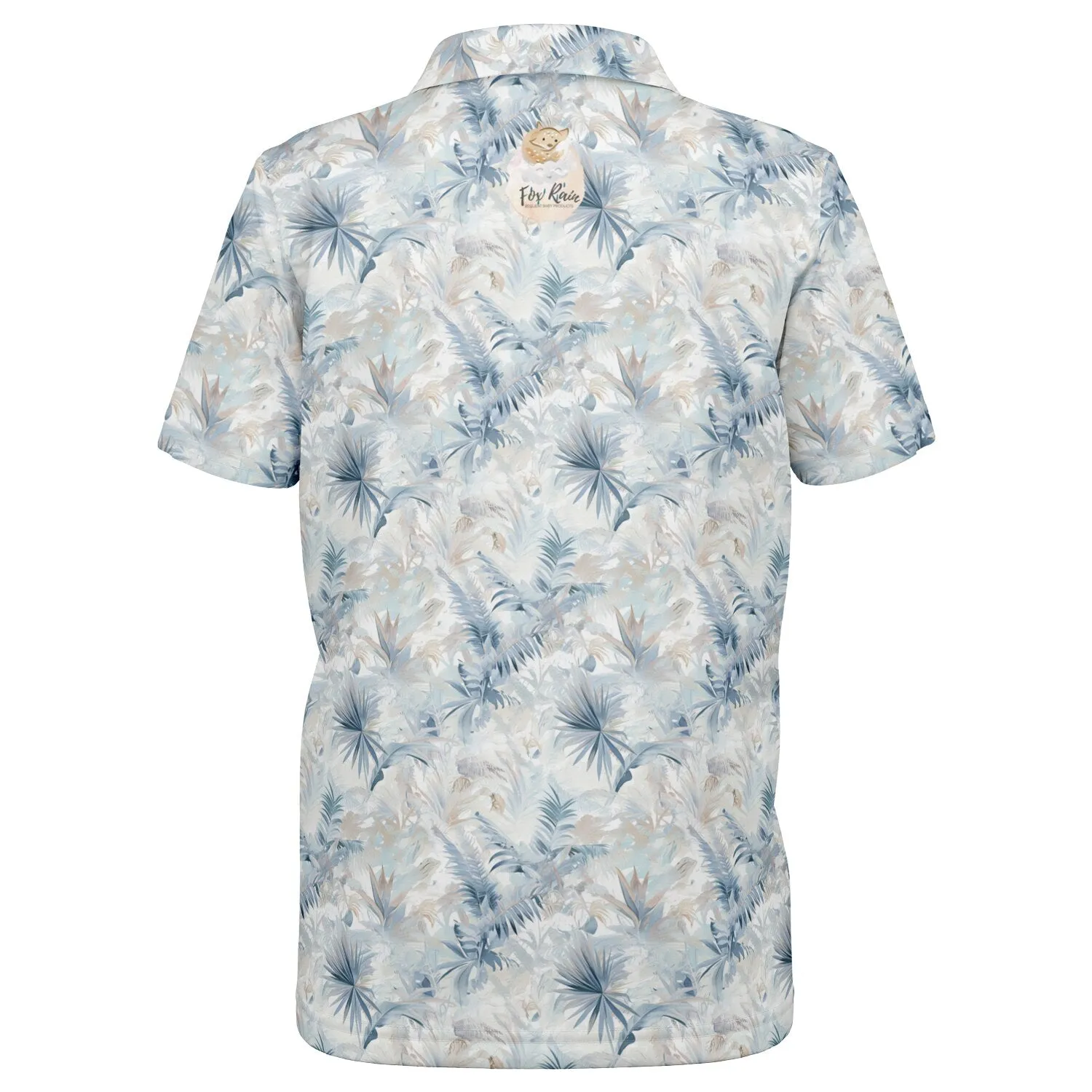 Neutral Tropic Toile- Youth Polo Shirt