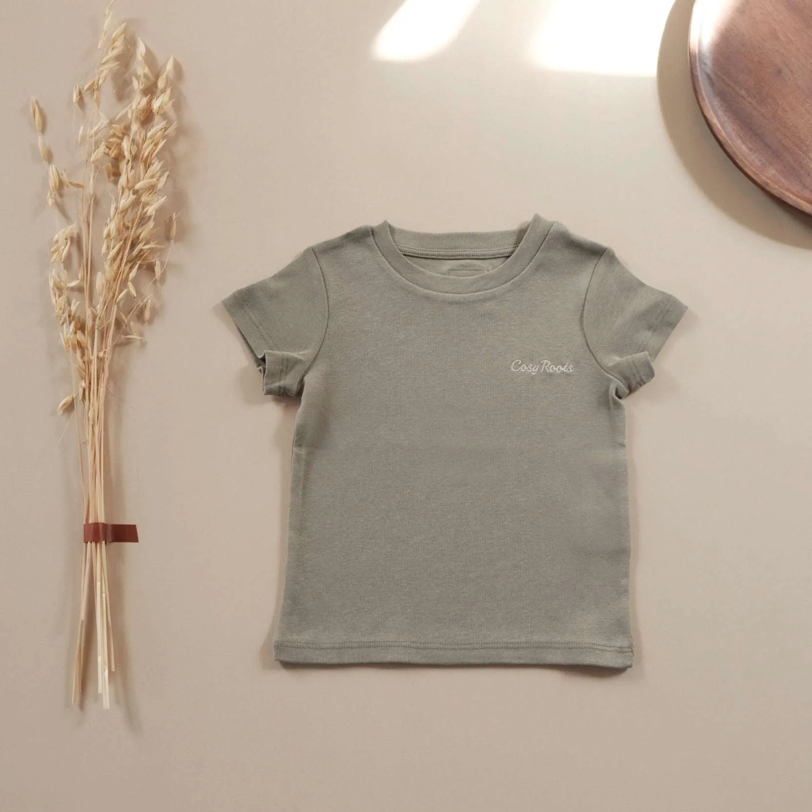 Organic T-Shirt - Khaki - S A L E