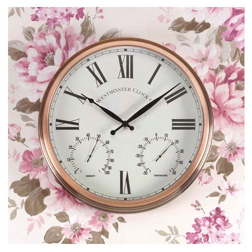Outdoor Henley Wall Clock And Thermometer