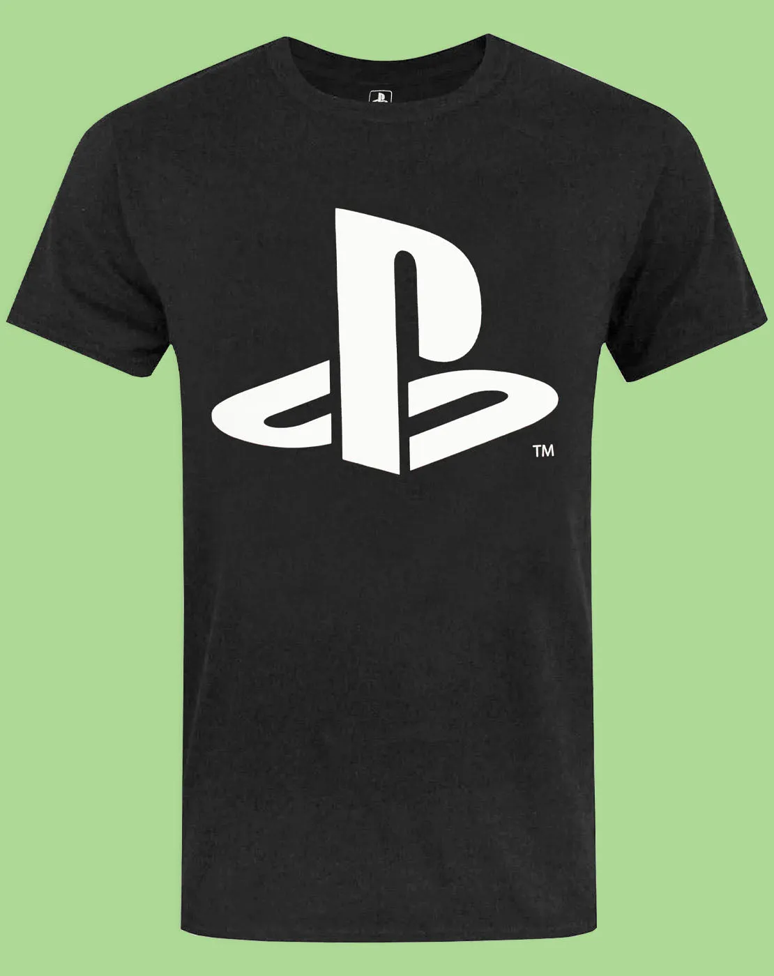PlayStation Logo Men's Short Sleeve Black T-Shirt