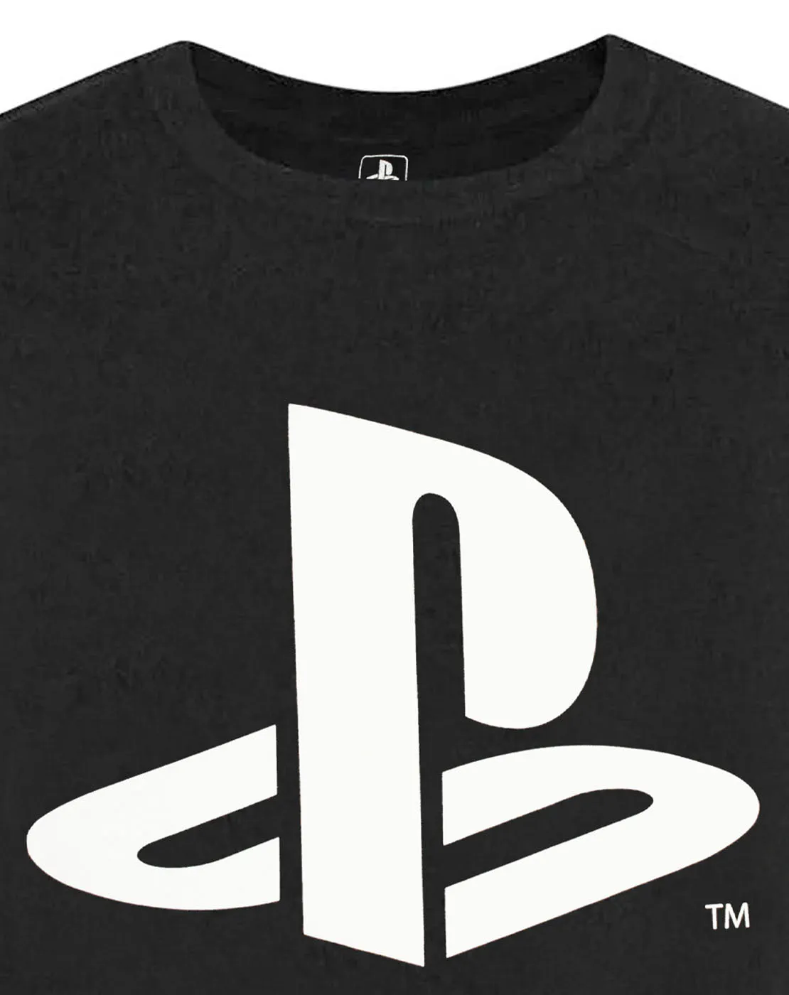 PlayStation Logo Men's Short Sleeve Black T-Shirt