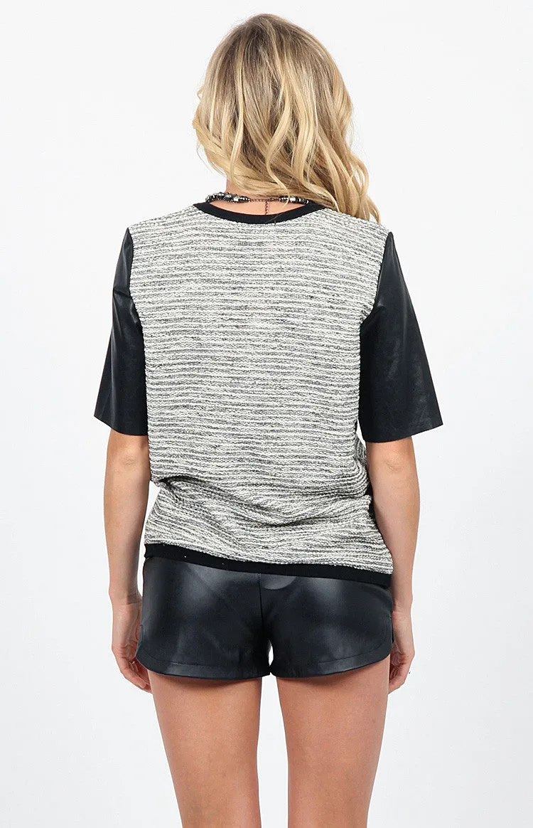 Replay Top Grey