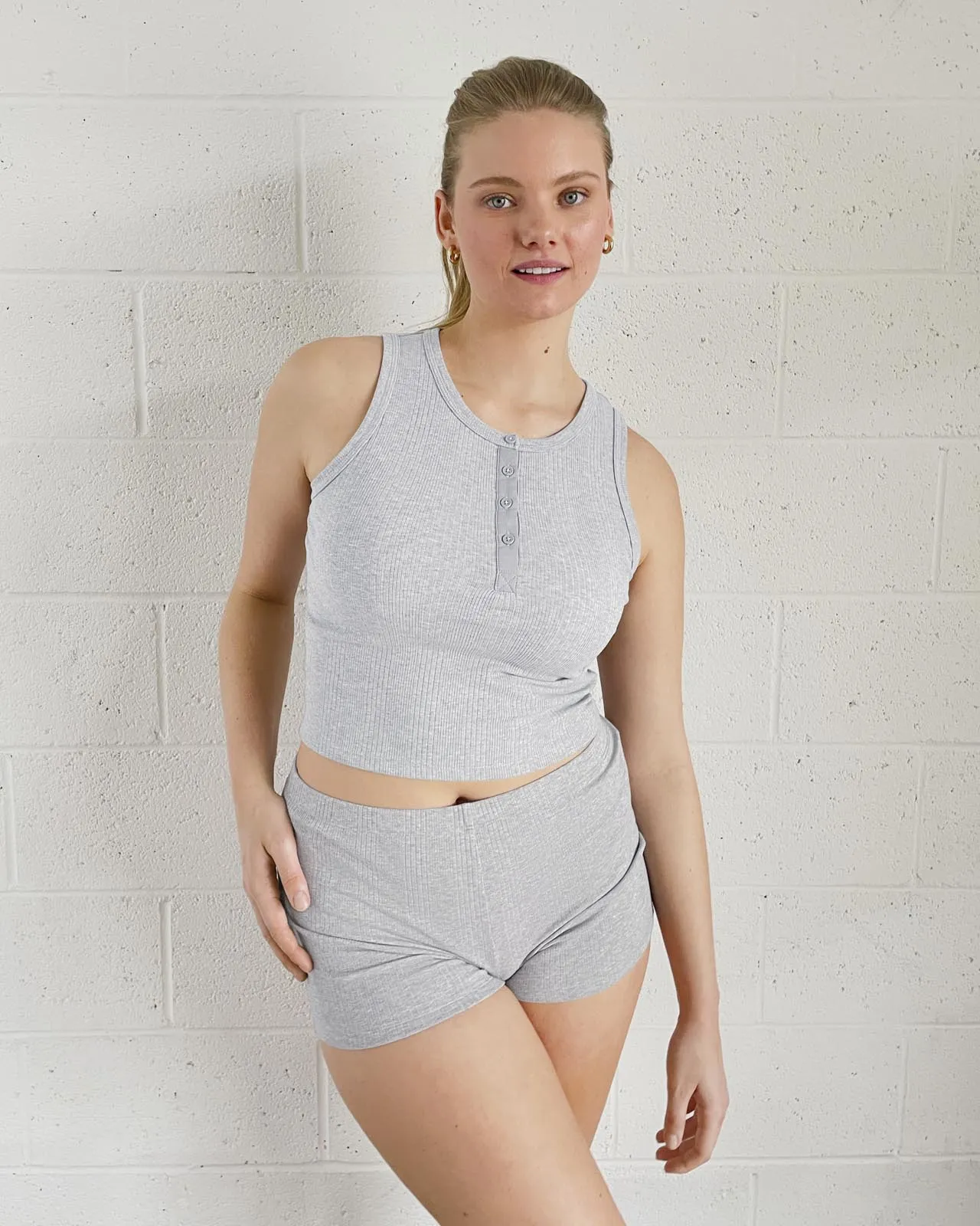Rib Refresh Henley Tank