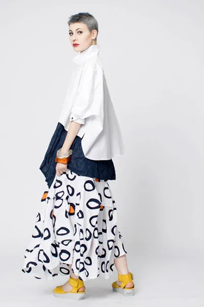 Selavie Shirt in White Carnaby