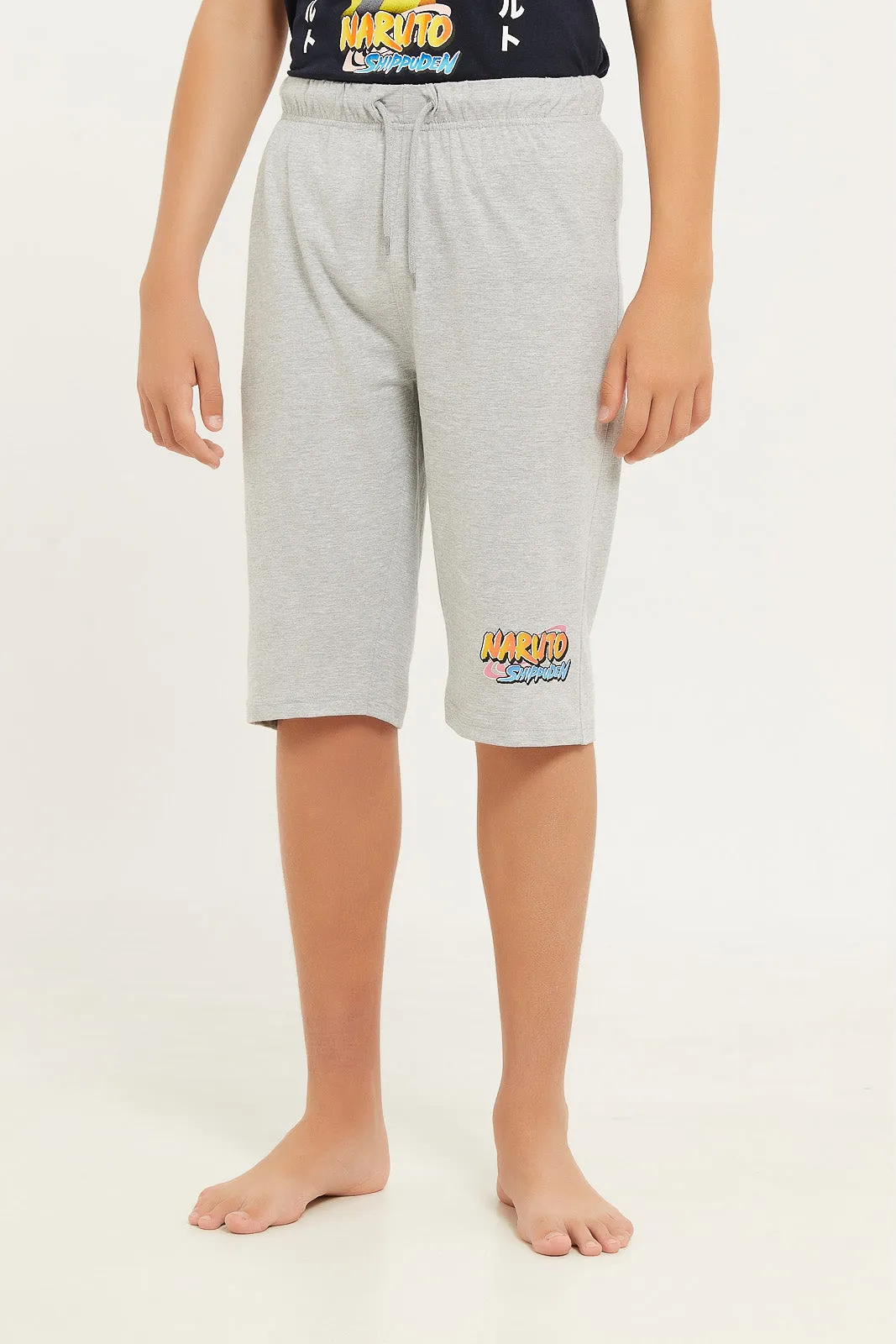 Senior Boys Navy Naruto Nightsuit (2 Piece)