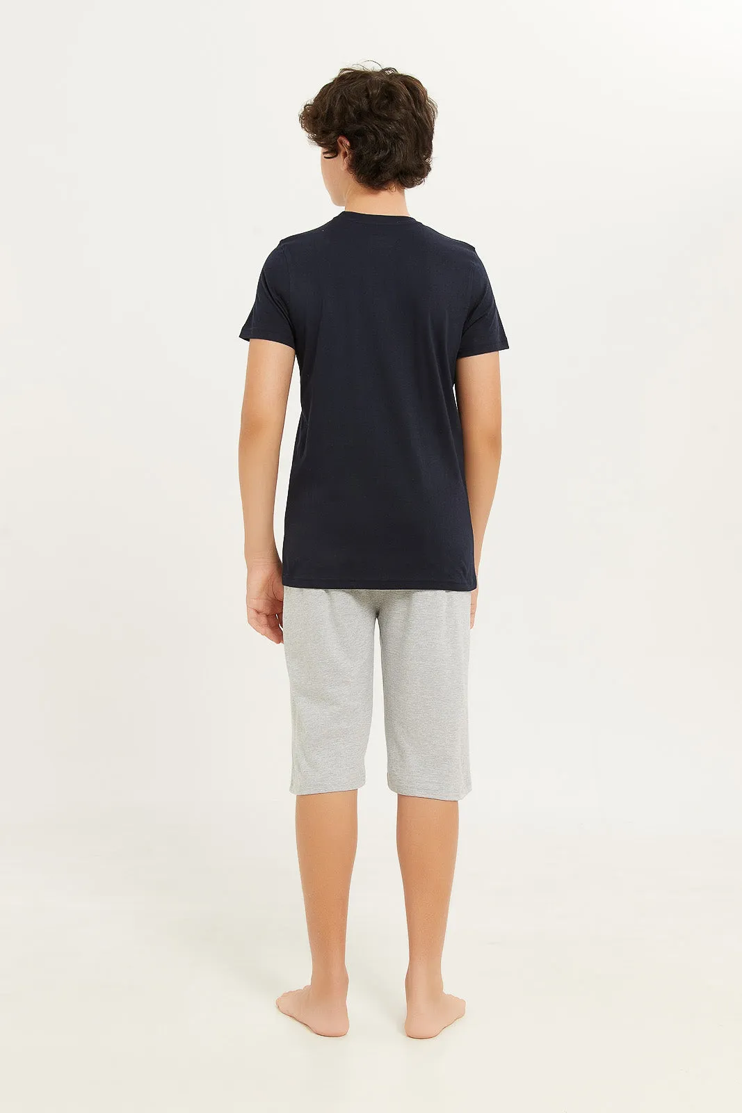 Senior Boys Navy Naruto Nightsuit (2 Piece)