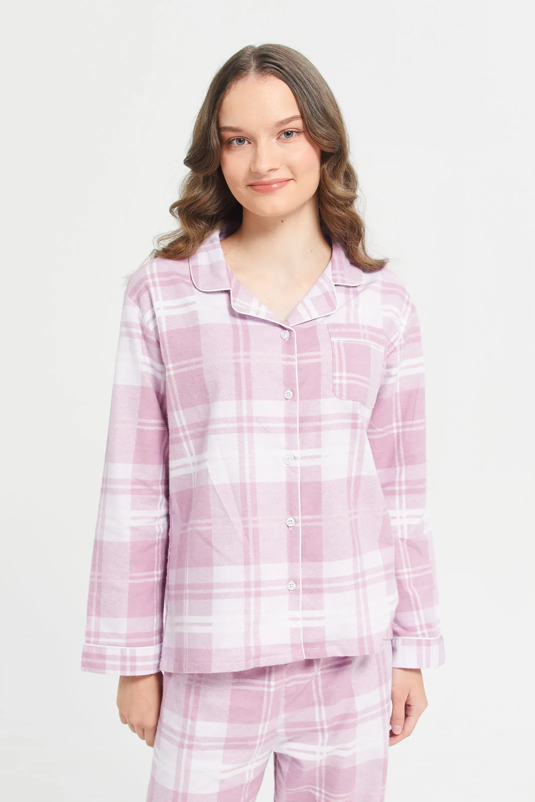 Senior Girls Pink Flannel Set (2 Piece)