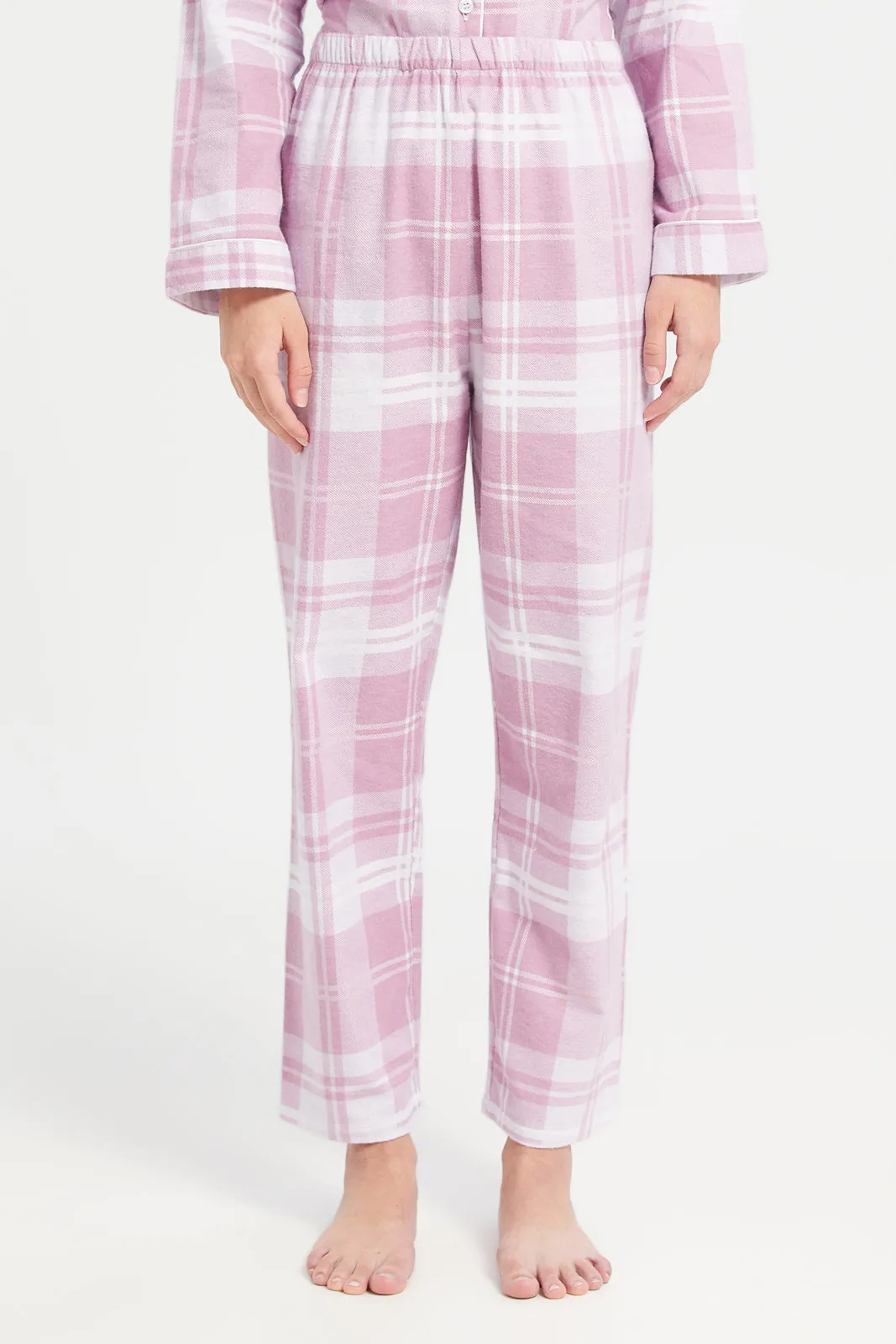 Senior Girls Pink Flannel Set (2 Piece)