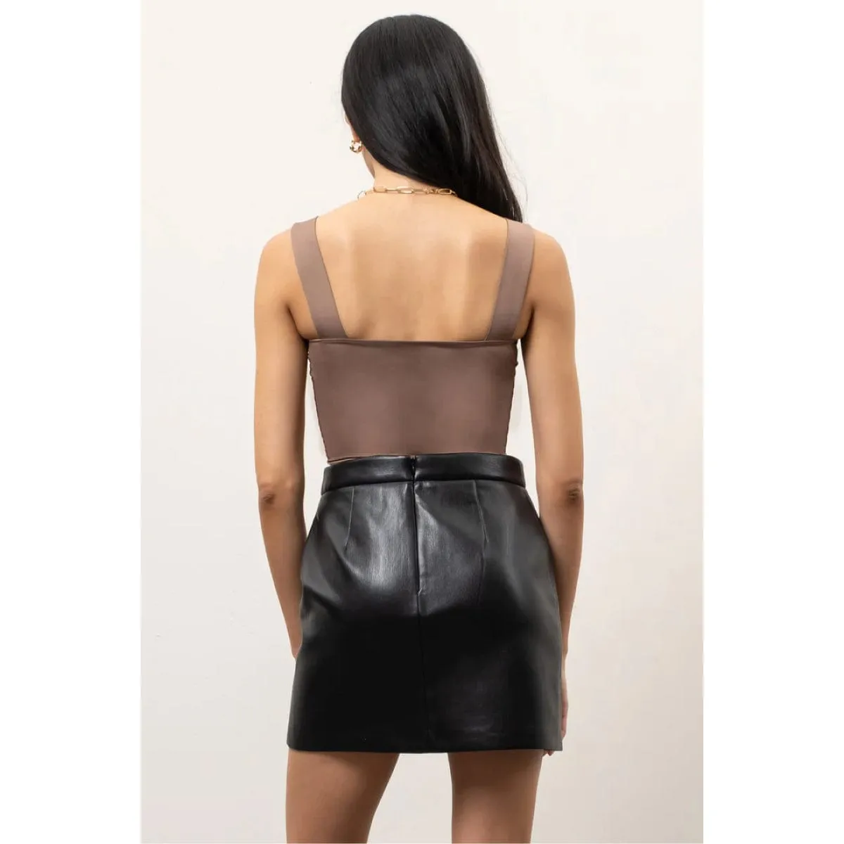 Solid Square Neck Tank Top
