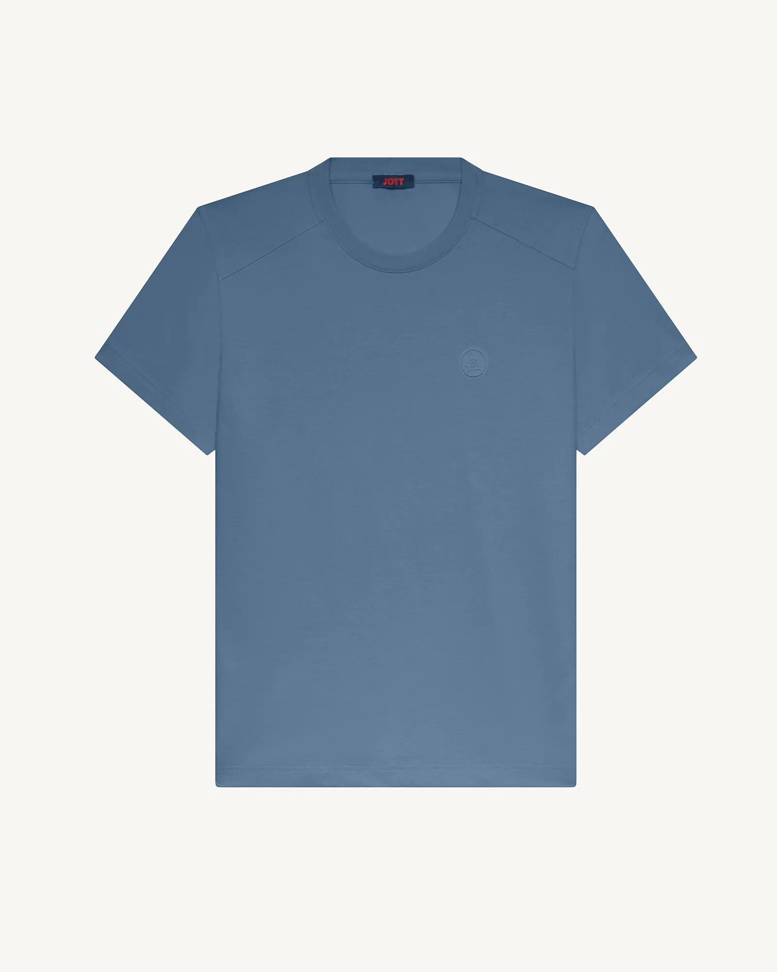 T-shirt col rond homme en coton Bleu délavé Pedro
