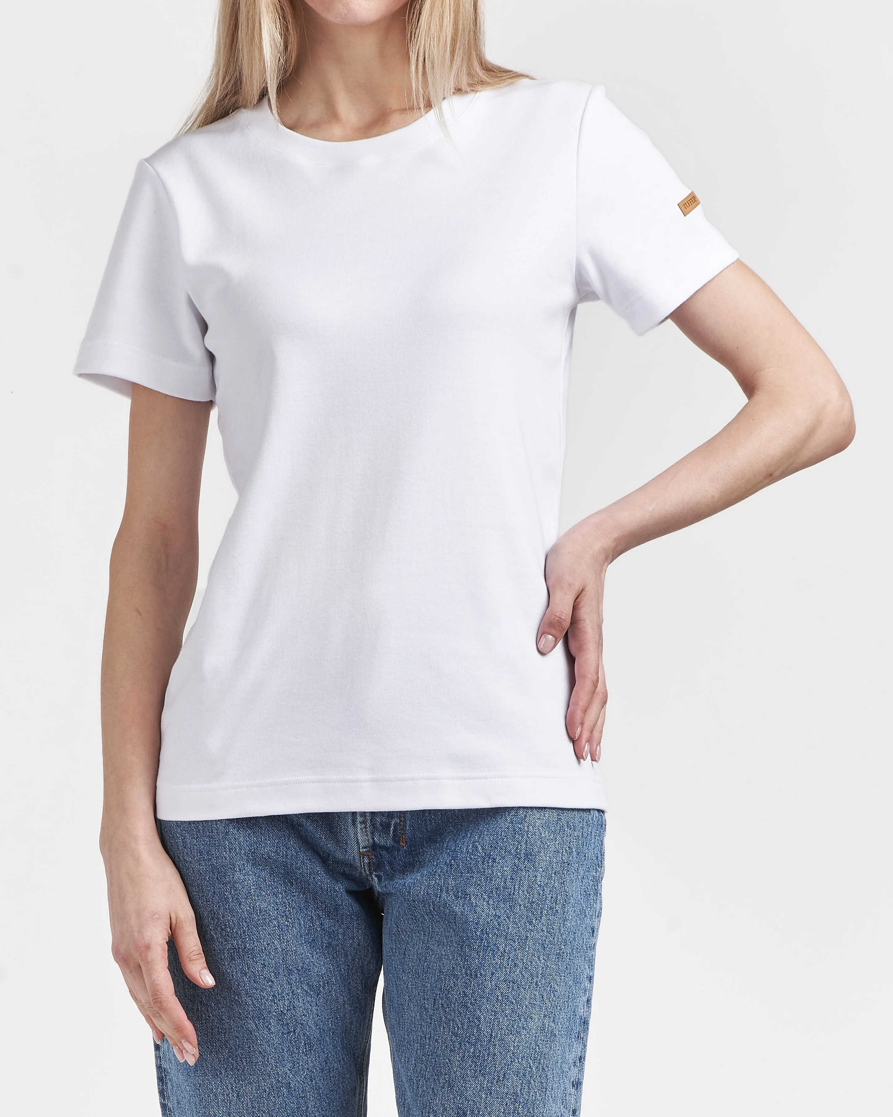 T-shirt femme 100% Coton Bio Blanc