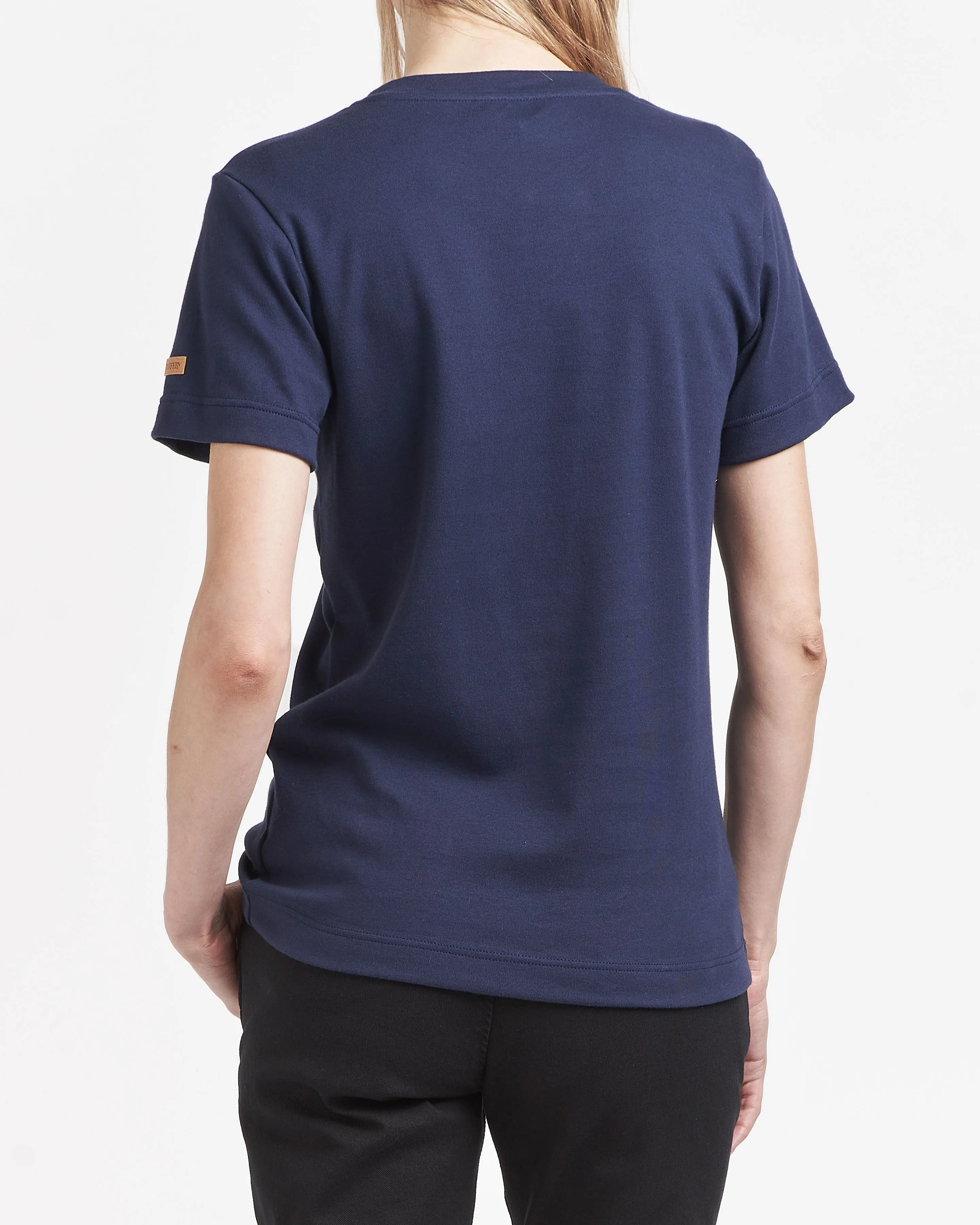 T-shirt femme 100% Coton Bio Bleu Marine