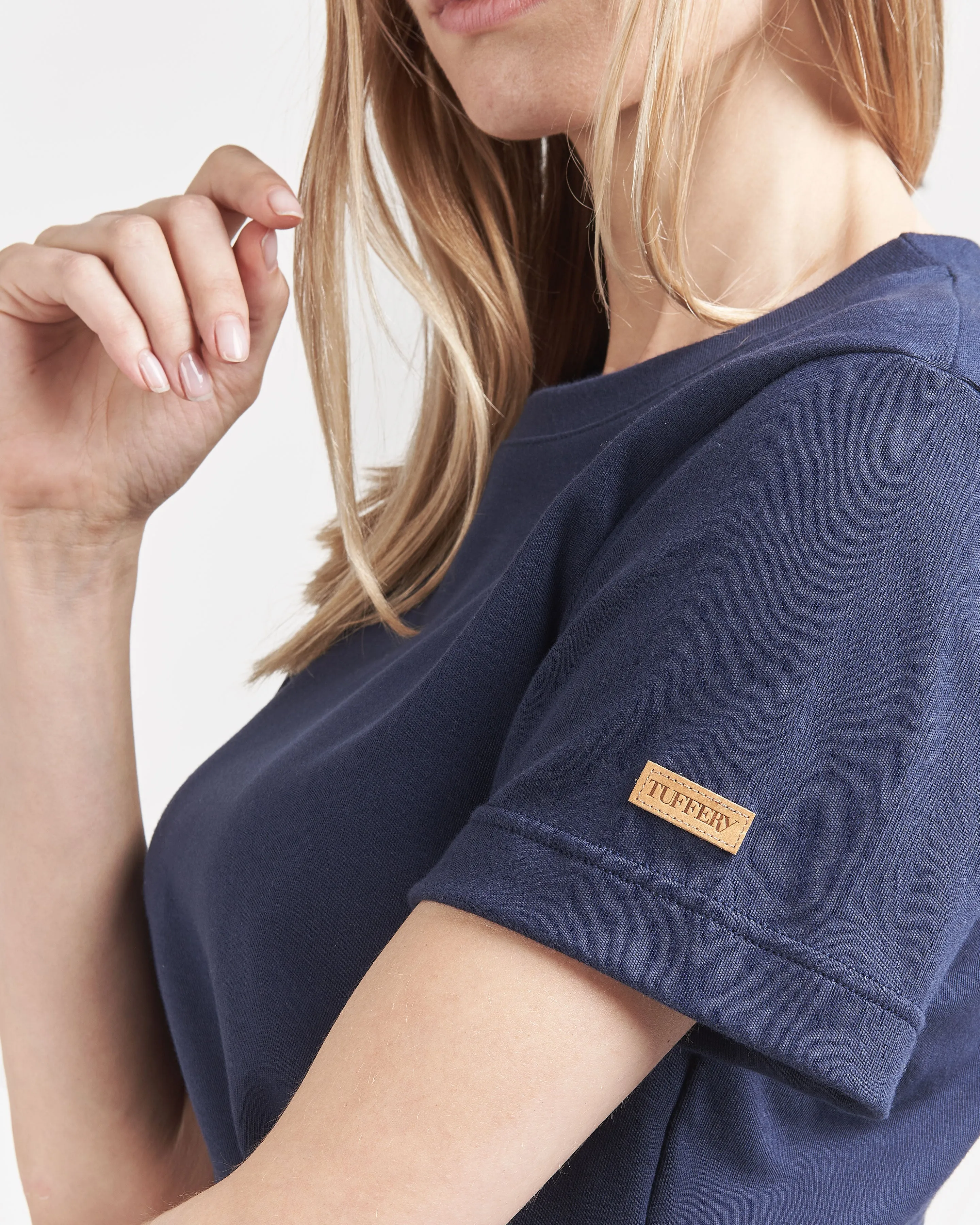 T-shirt femme 100% Coton Bio Bleu Marine