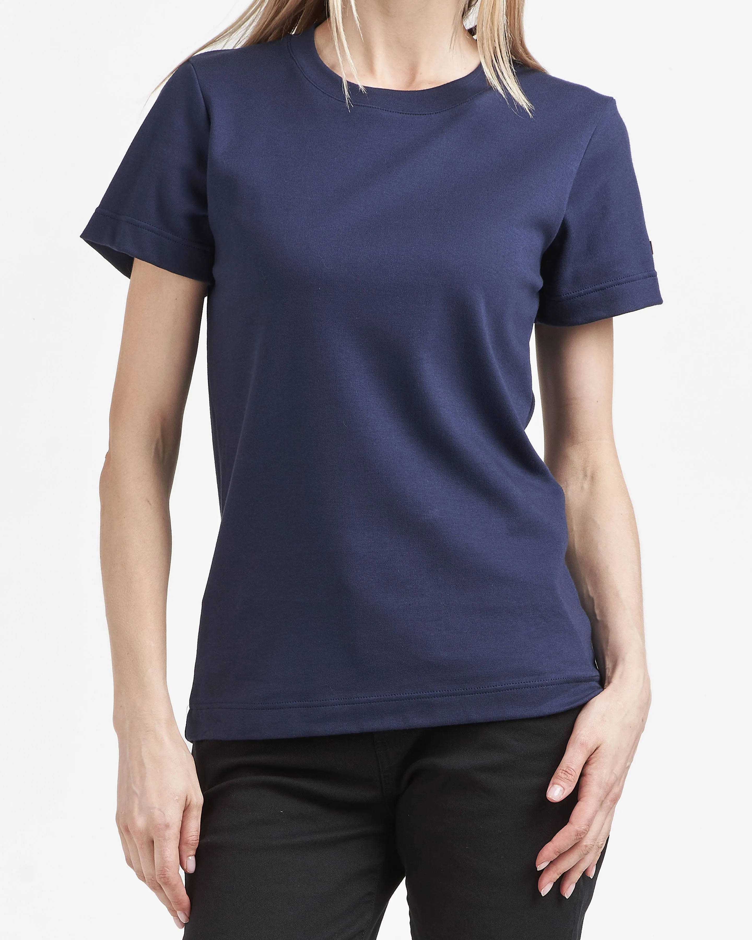 T-shirt femme 100% Coton Bio Bleu Marine