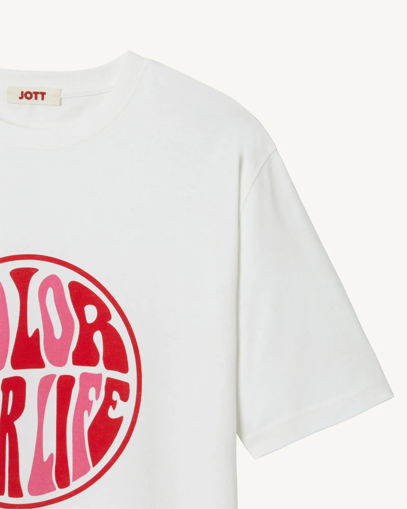 T-shirt femme en coton biologique Blanc Adela