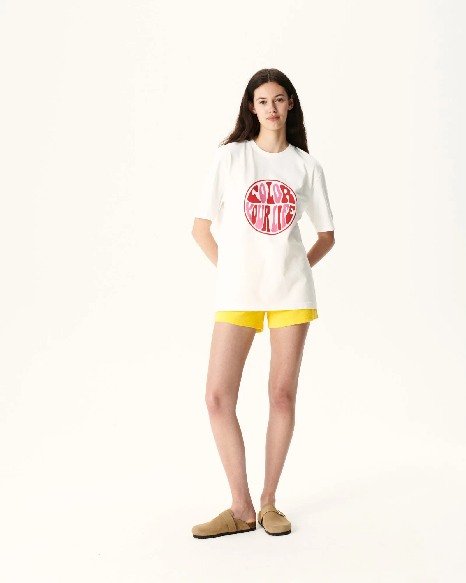T-shirt femme en coton biologique Blanc Adela
