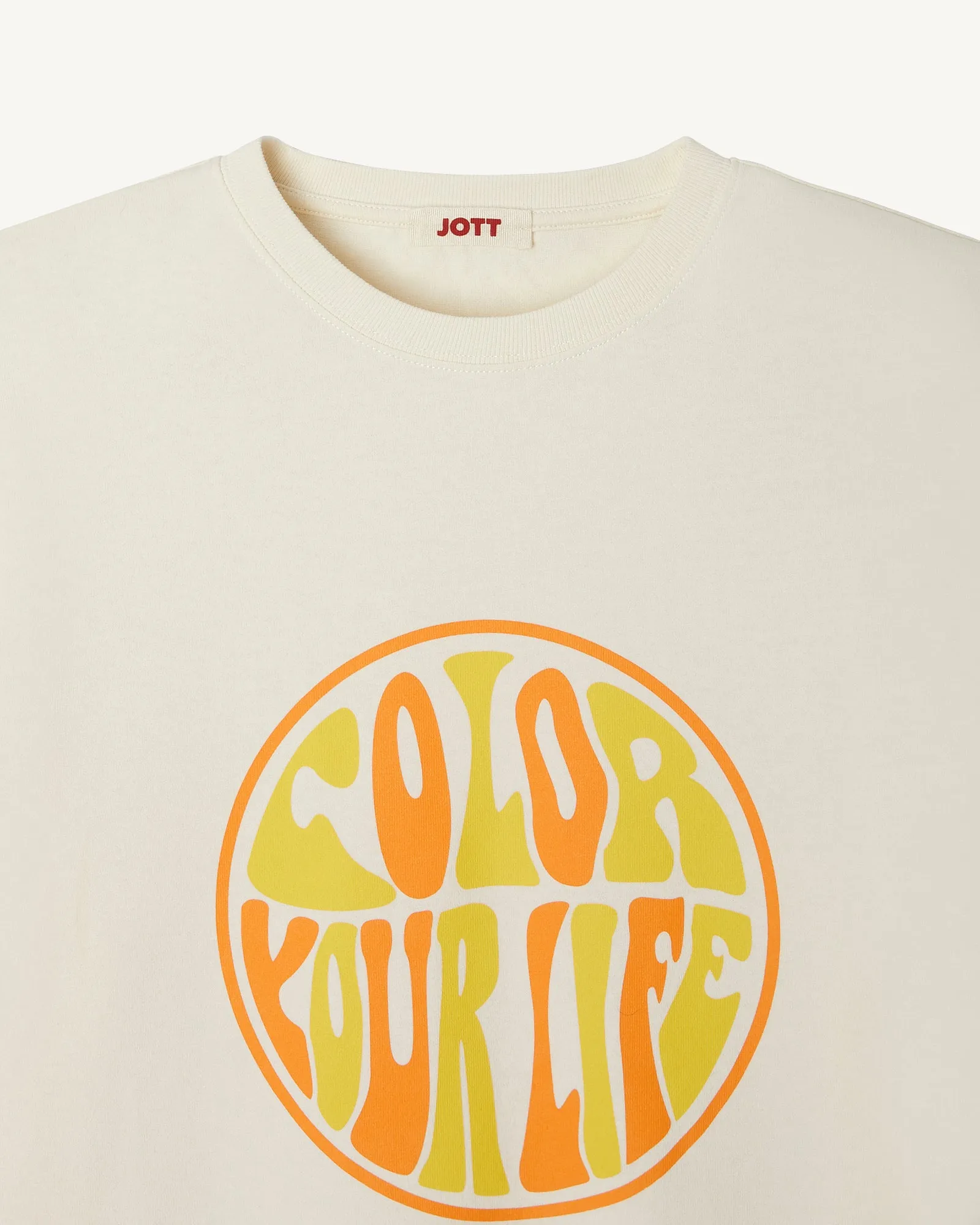 T-shirt femme en coton biologique Ecru Adela