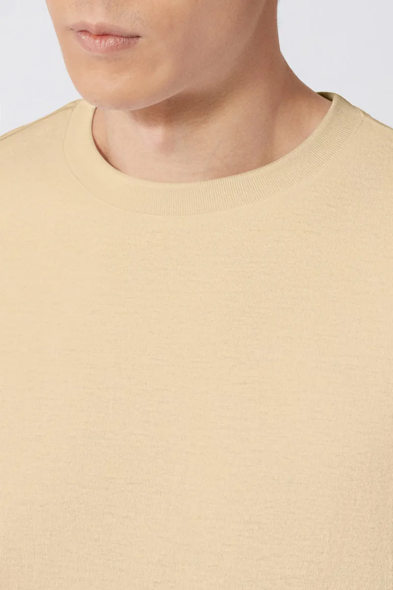 TerraTones Natural Dye Crew Neck T-Shirt | Khaki 70688J