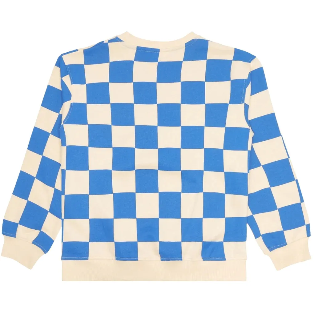 The Jeffry Oversized Sweatshirt - Strong Blue - KIDS