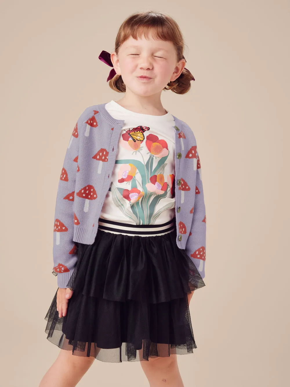 Tiered Tulle Skirt: Jet Black