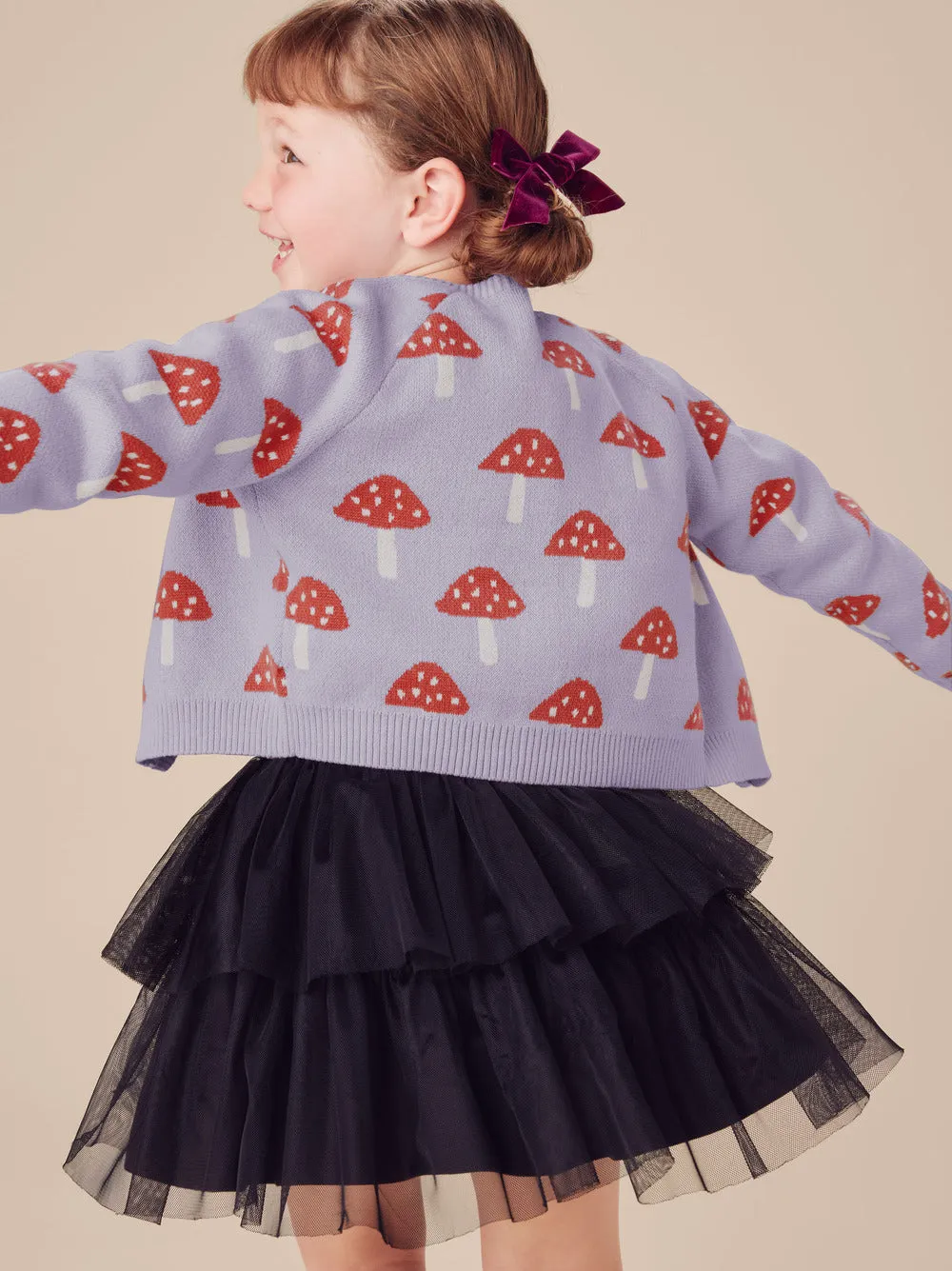 Tiered Tulle Skirt: Jet Black