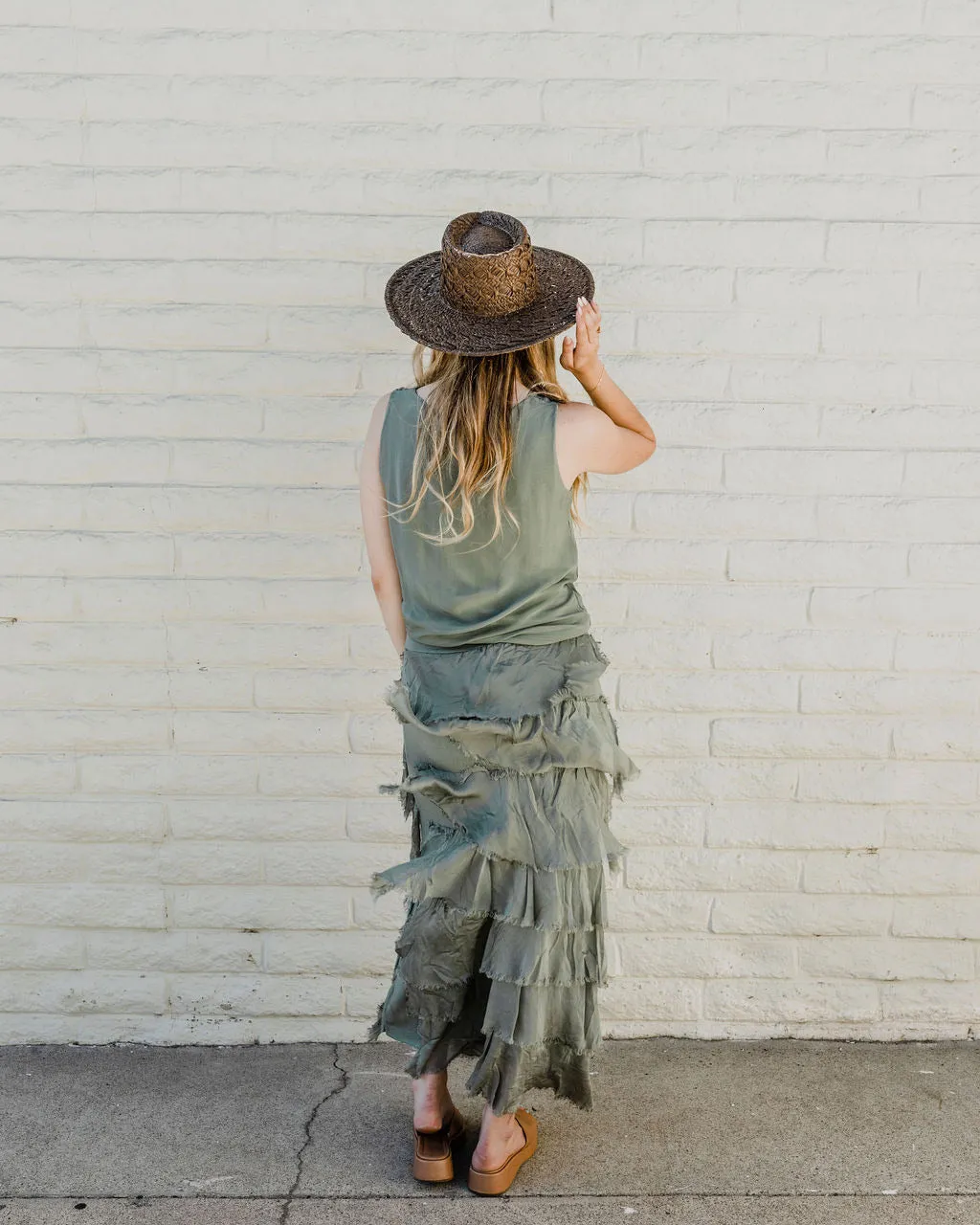 Twilight Layered Silk Skirt by 75
