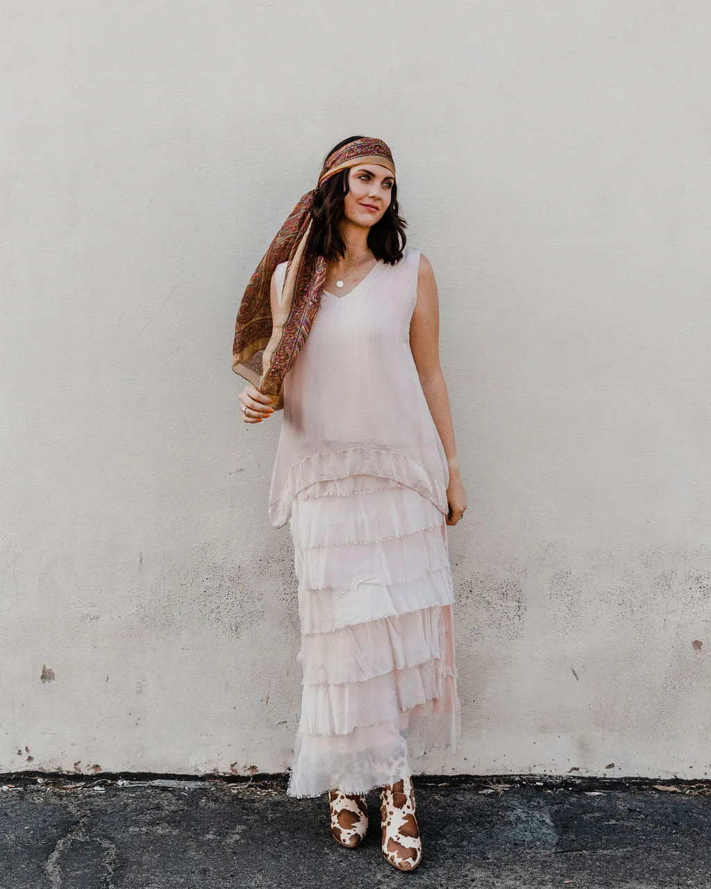 Twilight Layered Silk Skirt by 75