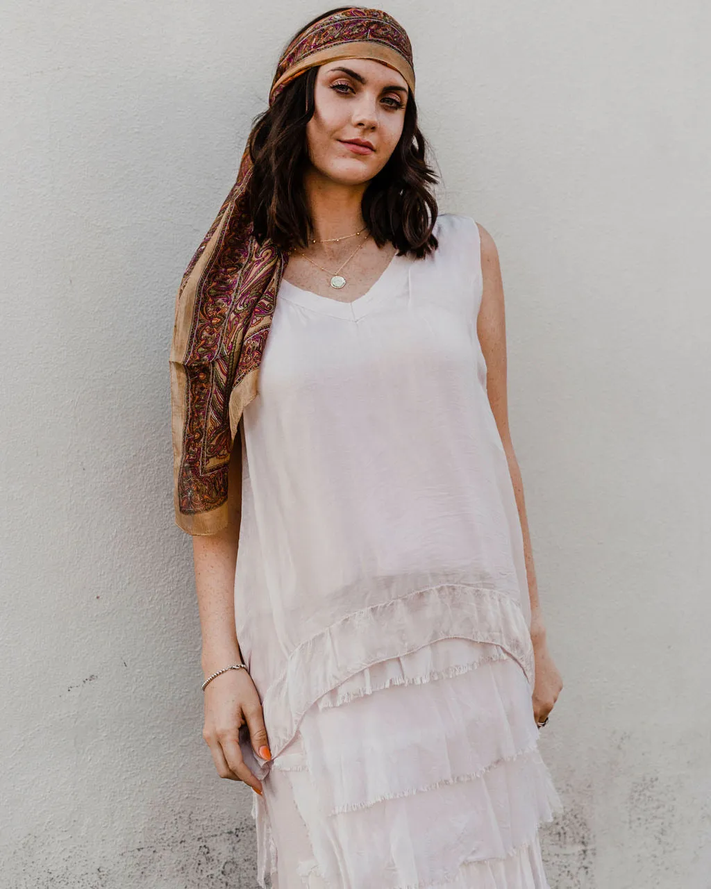 Twilight Layered Silk Skirt by 75