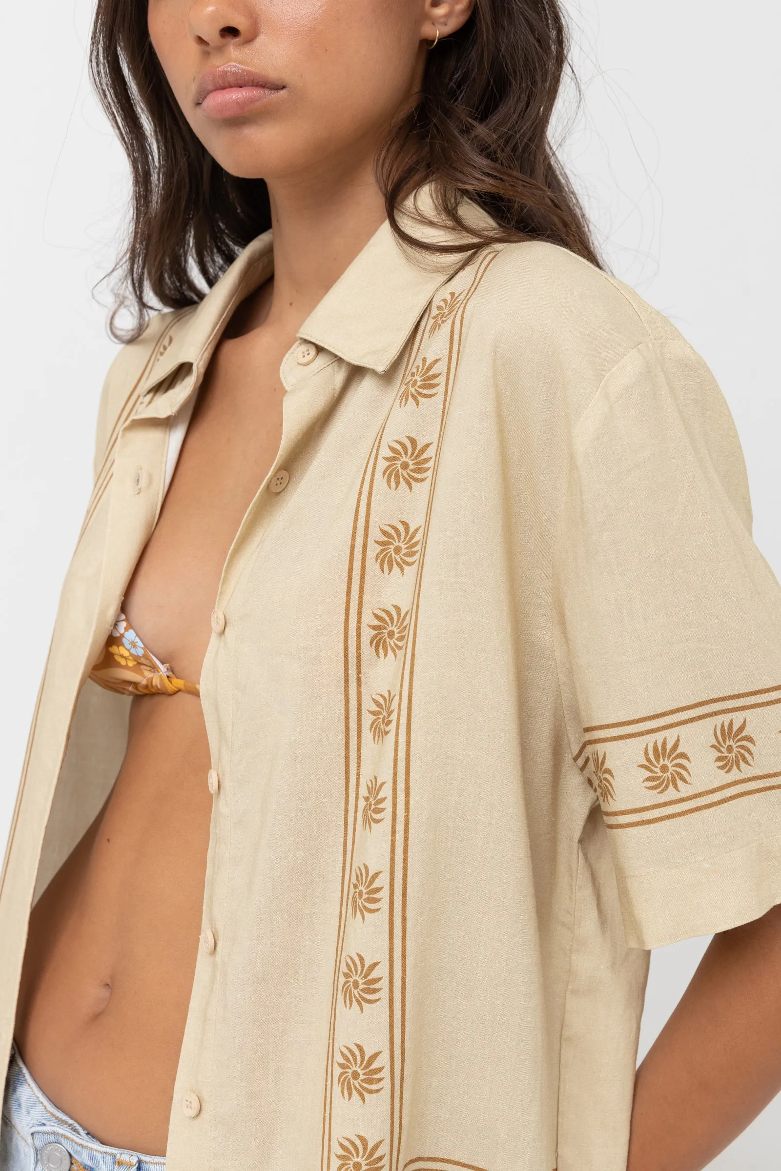 Under The Sun Short Sleeve Shirt Natural