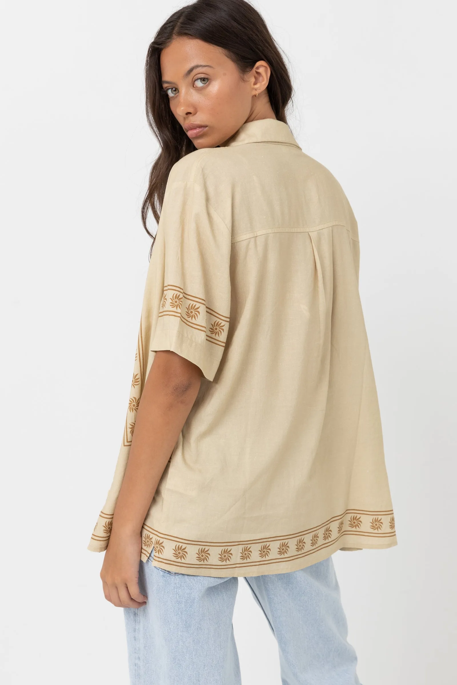 Under The Sun Short Sleeve Shirt Natural