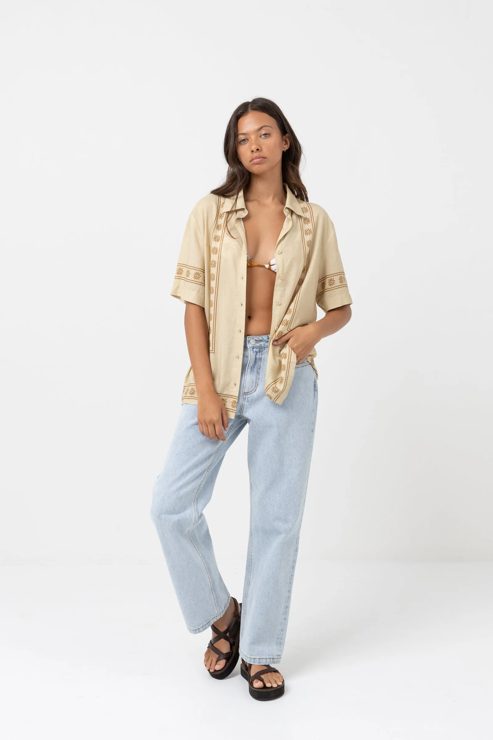 Under The Sun Short Sleeve Shirt Natural