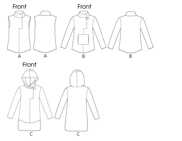 Vogue Pattern 8854 Misses' Tunic | Very Easy