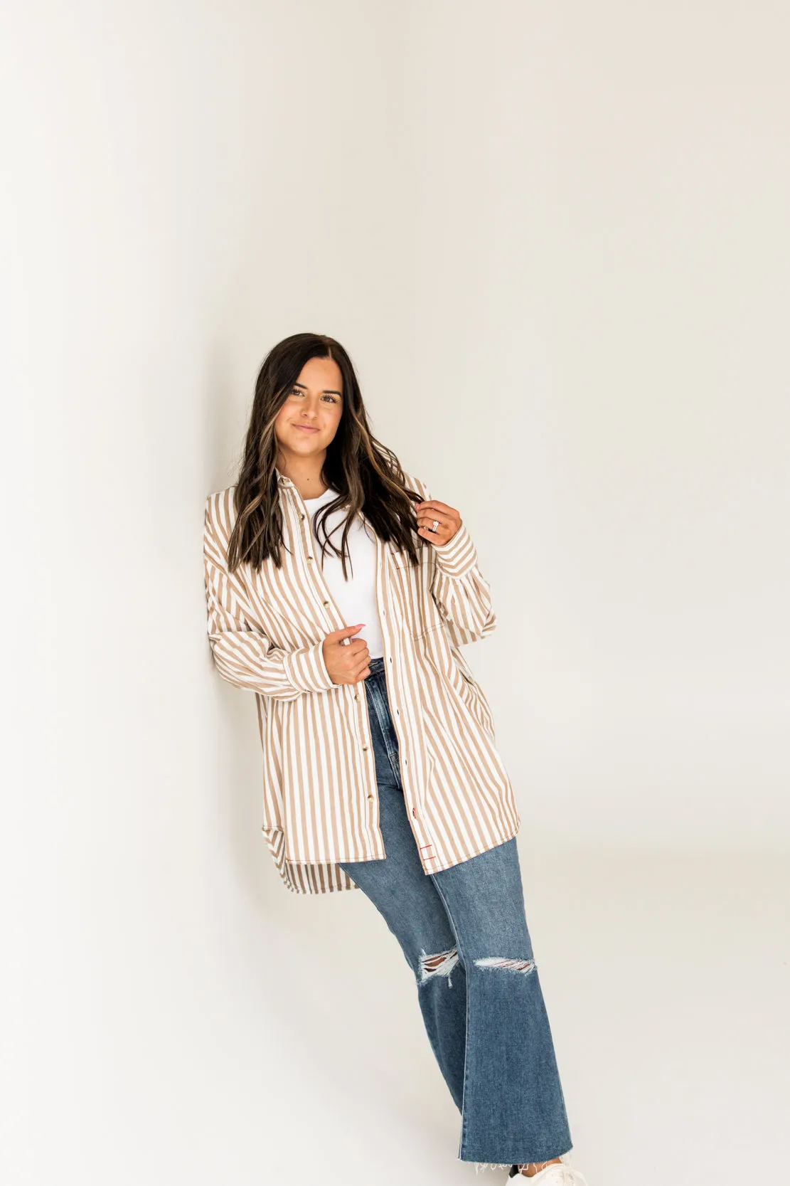 We The Free Freddie Striped Shirt | Neutral Combo