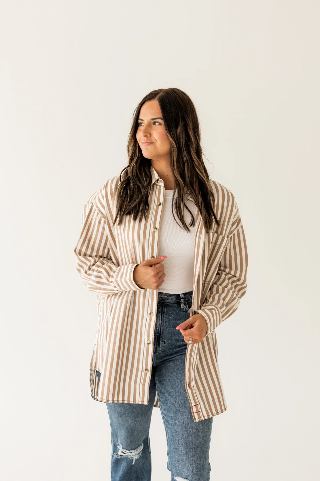 We The Free Freddie Striped Shirt | Neutral Combo