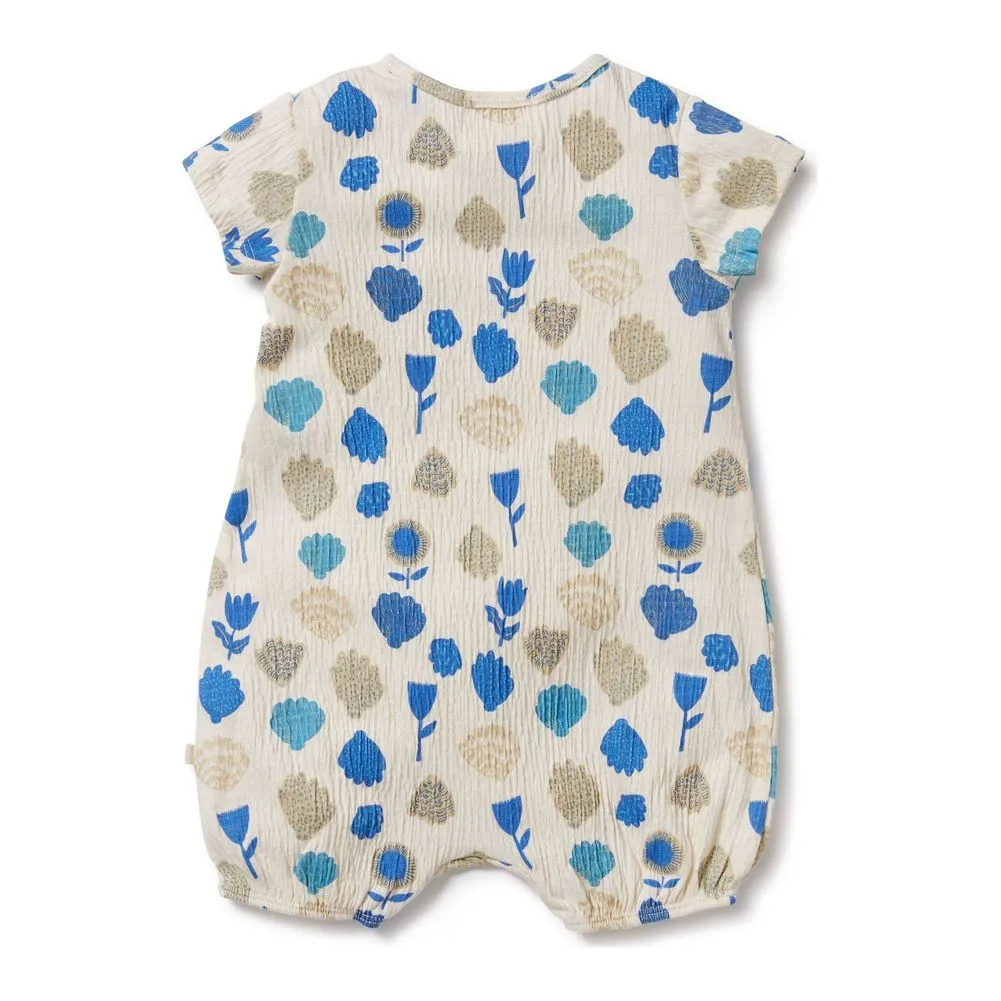 Wilson Frenchy Crinkle Henley Playsuit