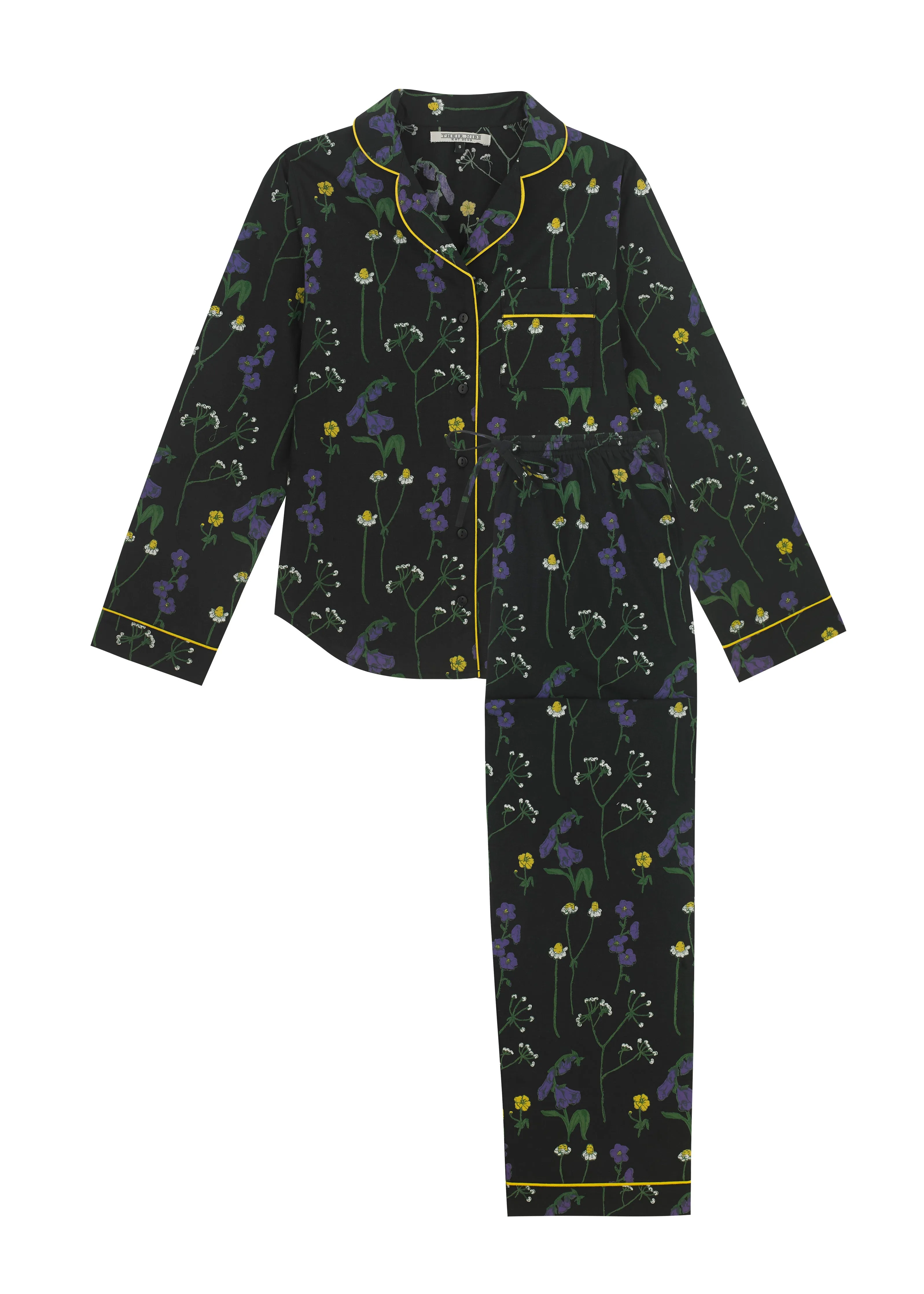 Womens Cotton Traditional Pyjamas Cow Parsley