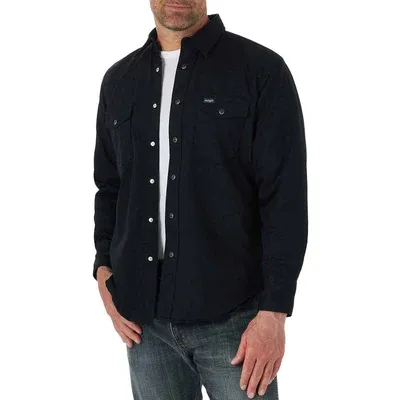 Wrangler Men's Flannel Lined Work Shirt - Big
