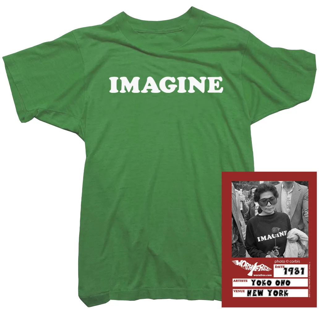 Yoko Ono T-Shirt -John Lennon Imagine Tee worn by Yoko Ono